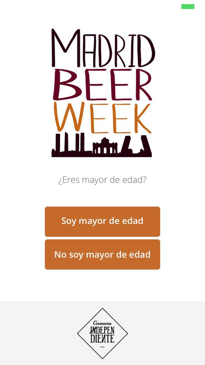 aplicación del evento Madrid Beer Week