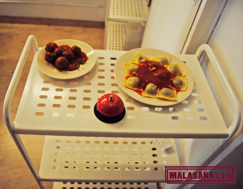 rico ravioli del restaurante vegano