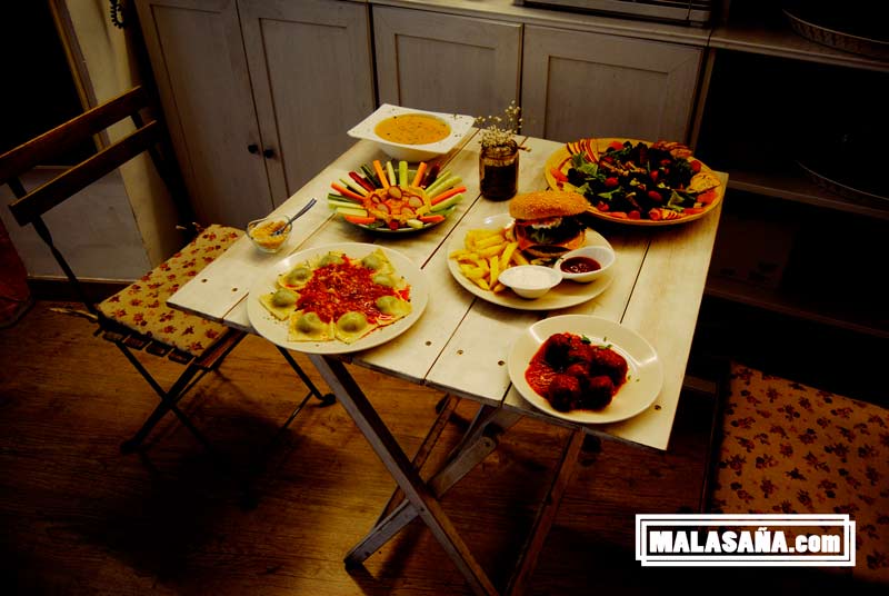 diversos platos que ofrecen en el restaurante