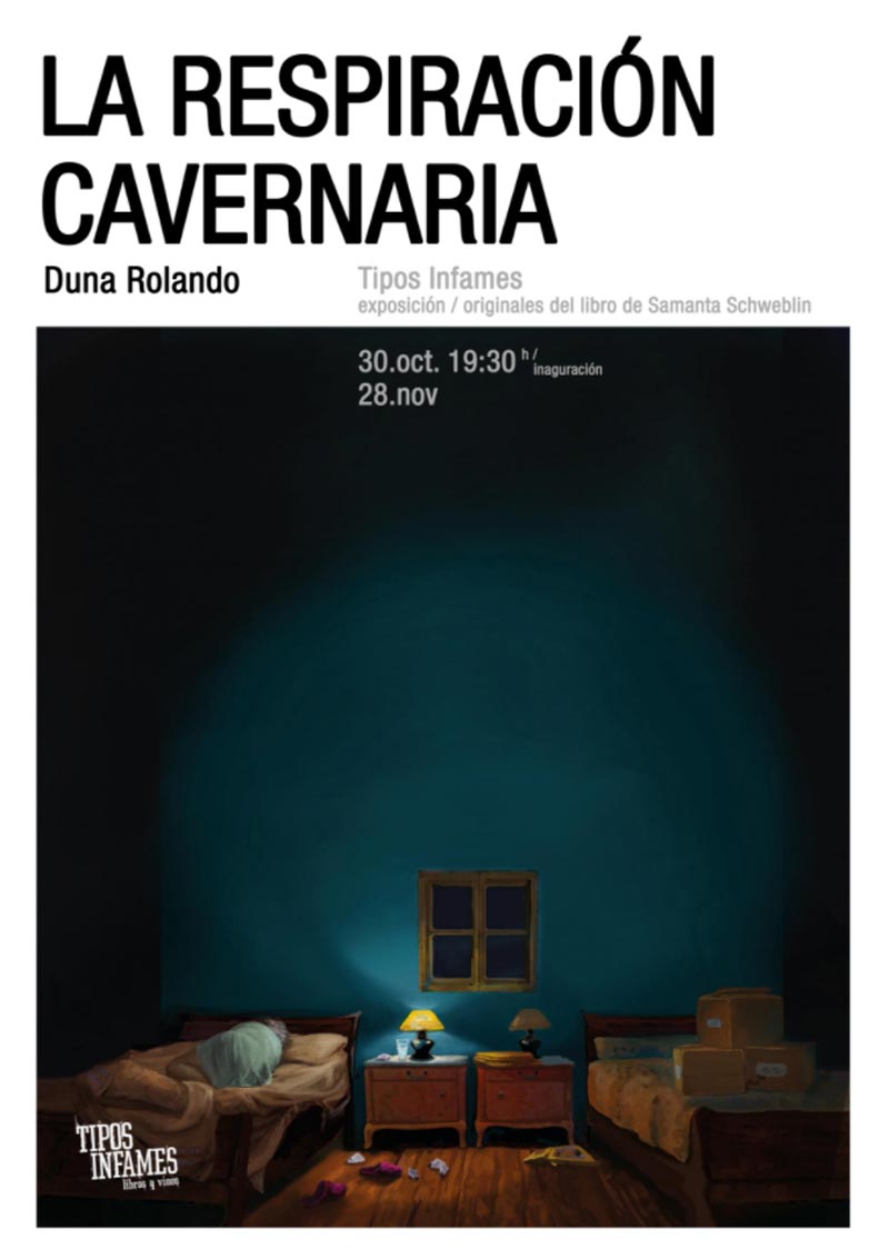 cartel de la exposición La respiración Cavernaria