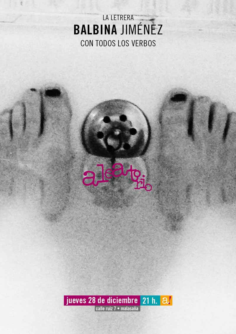 cartel del evento de Balbina Jiménez