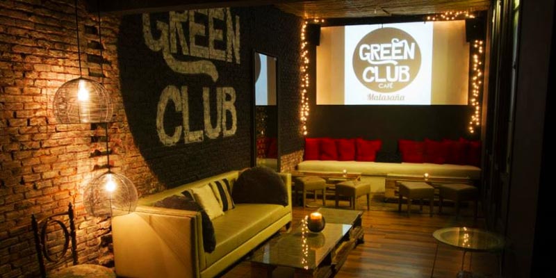 interior del local Green Club Café