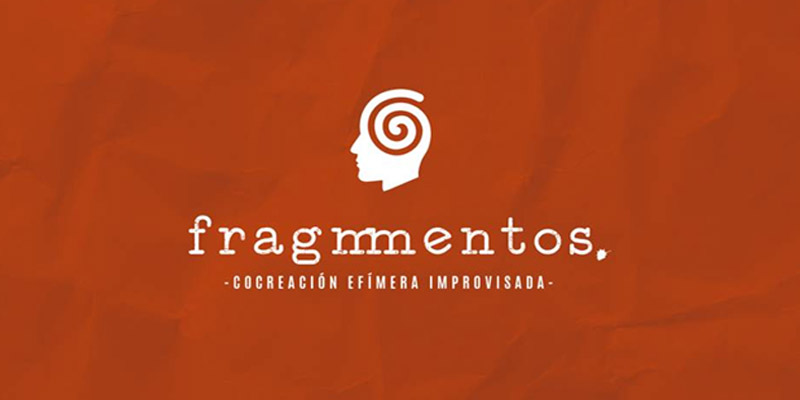 cartel de la obra "fragmmentos - co-creación efímera improvisada"