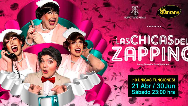 las chicas del zapping cartel de la obra Las chicas del zapping