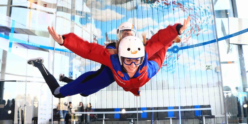 planes únicos e imprescindibles en Madrid túnel de viento