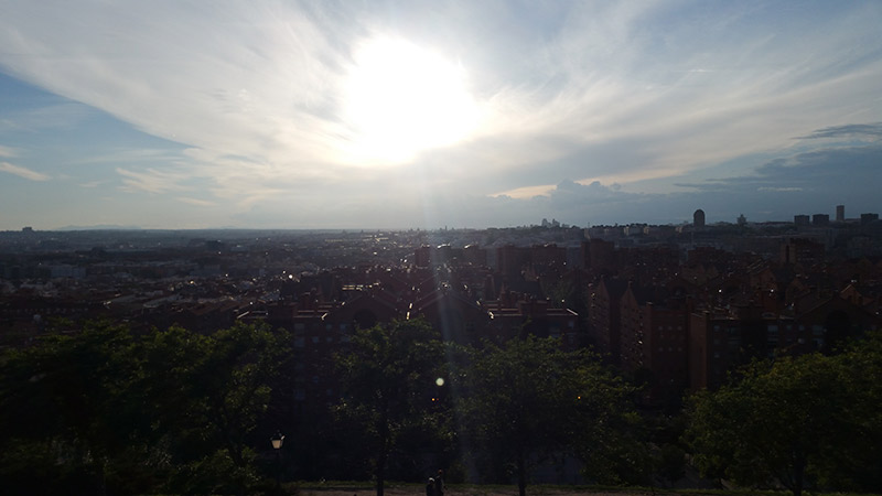 vista del cerro de las siete tetas en madrid