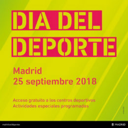 dia del deporte madrid, cartel