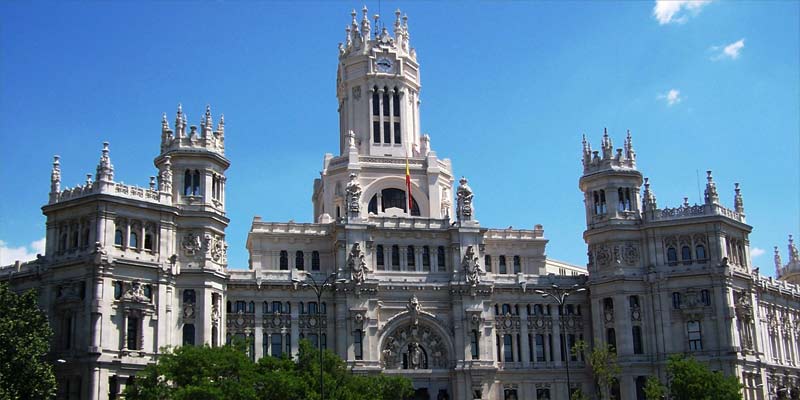 Fachada del ayuntamiento de Madrid