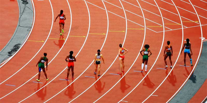 Atletas preparadas para correr