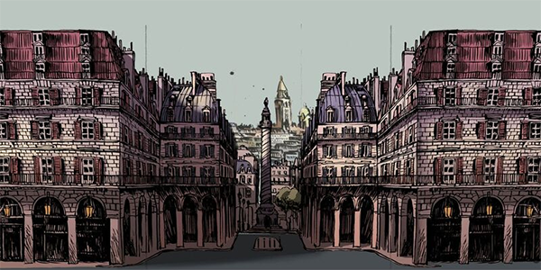 dibujo de ciudad