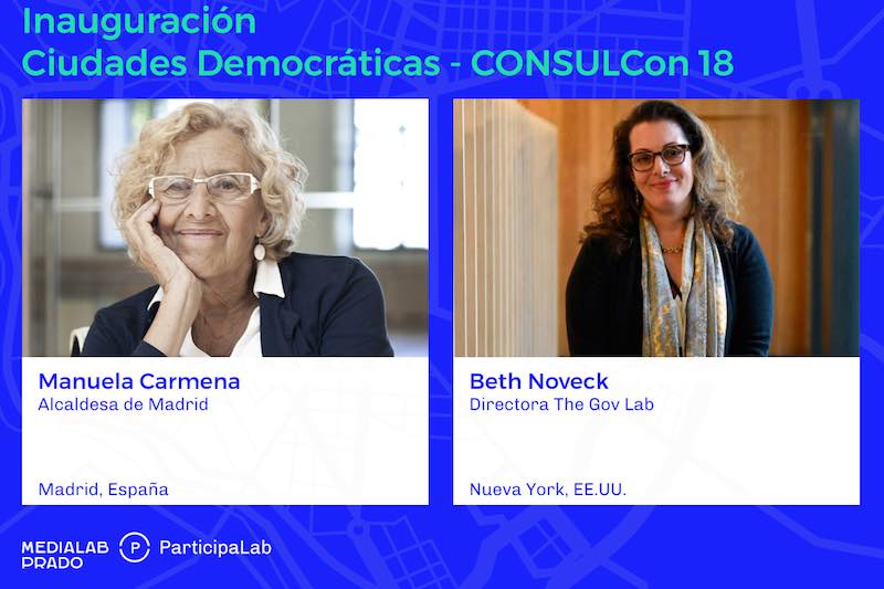 manuela carmena y beth noveck
