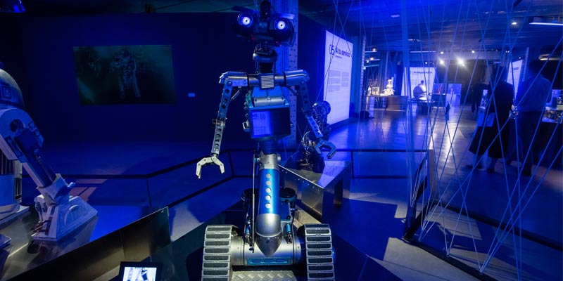 Robor de la exposición "Nosotros robots" en la Fundación Telefónica