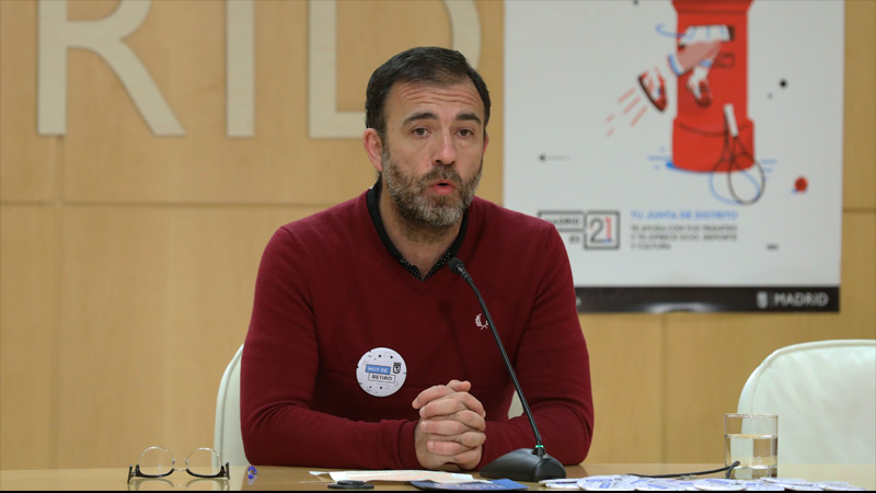 Nacho Murgui en la rueda de prensa sobre las Juntas de Distrito