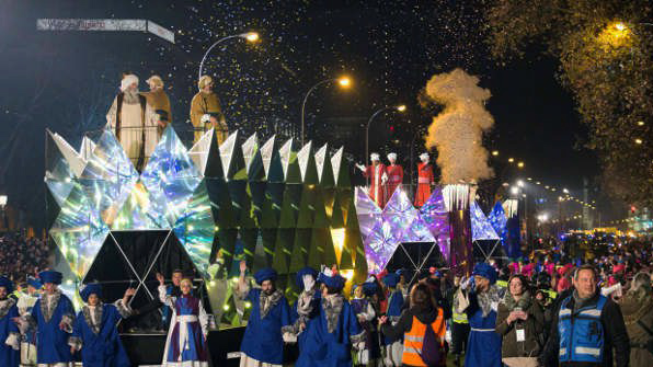 Los Reyes Magos en la Cabalgata de Madrid