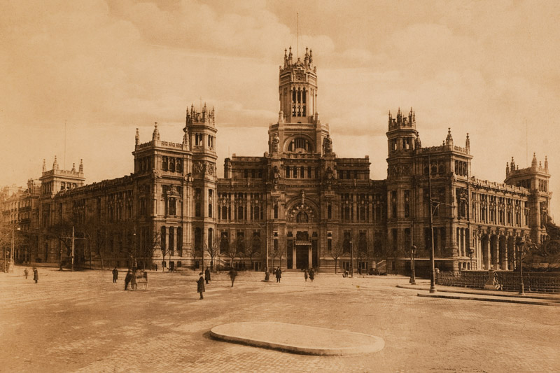 Palacio de Cibeles en 1919.