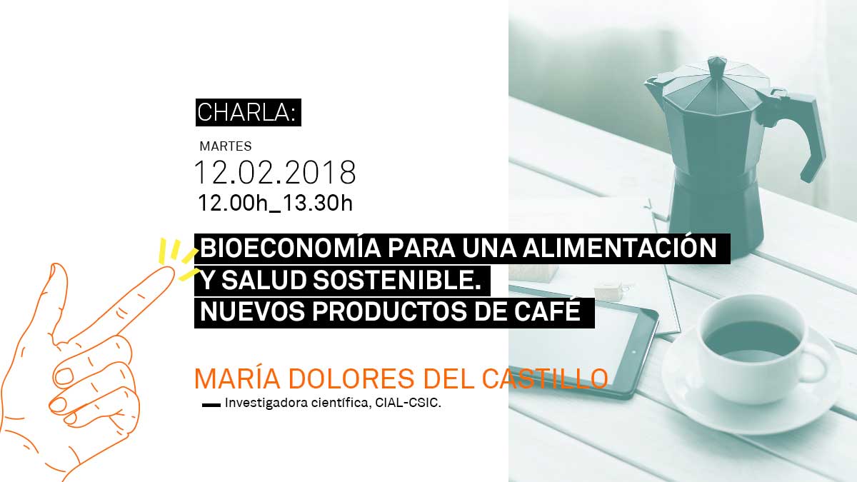 Cartel sobre la charla de bioeconomía a partir del café
