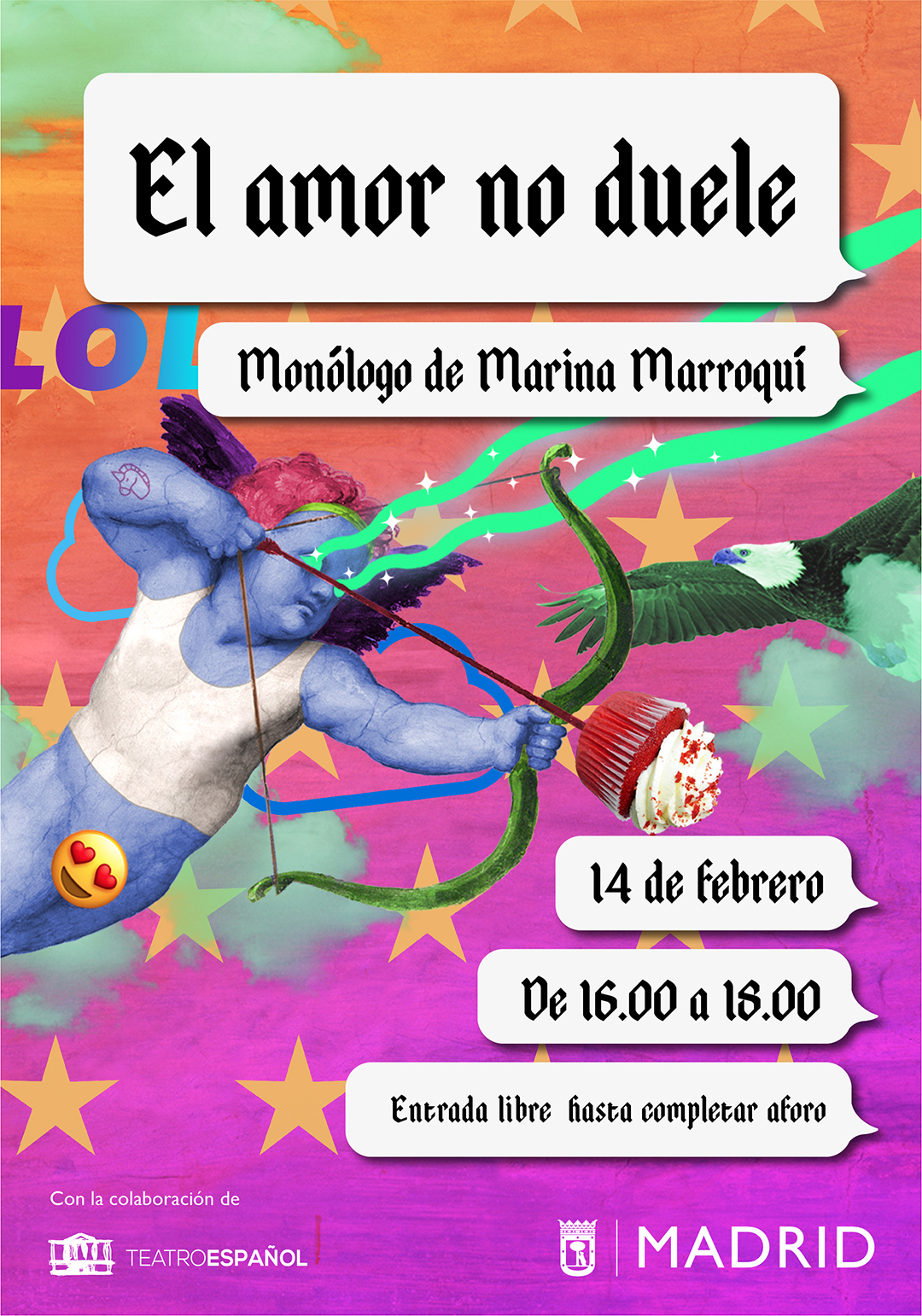 Cartel de la campaña y talleres bajo el lema 'El amor no duele'