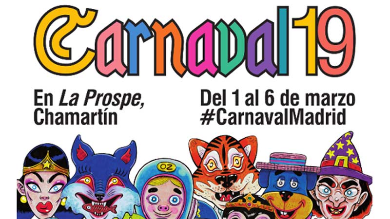 Cartel del Carnaval 2019 en Madrid