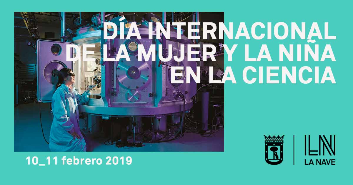Cartel sobre el Día Internacional de la mujer y la niña en la ciencia