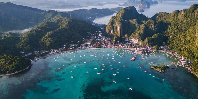 Islas Filipinas visto desde arriba