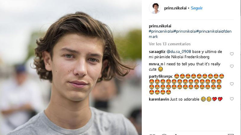 Foto de Instagram de Nikolas de Dinamarca