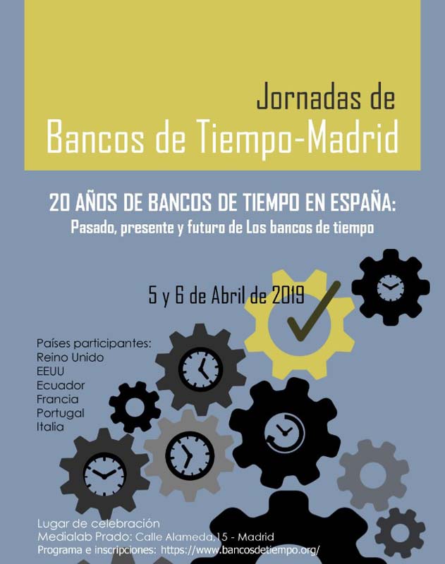Cartel de Bancos de tiempo - Madrid