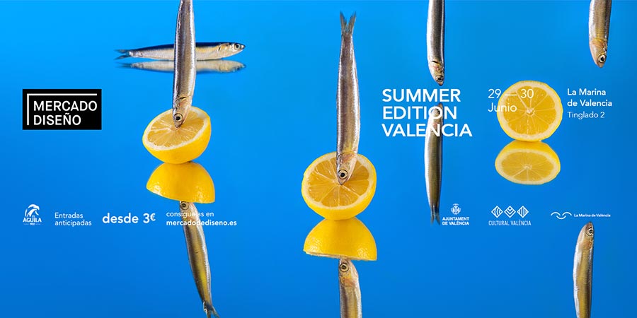 Cartel Summer Edition del Mercado de Diseño de Valencia