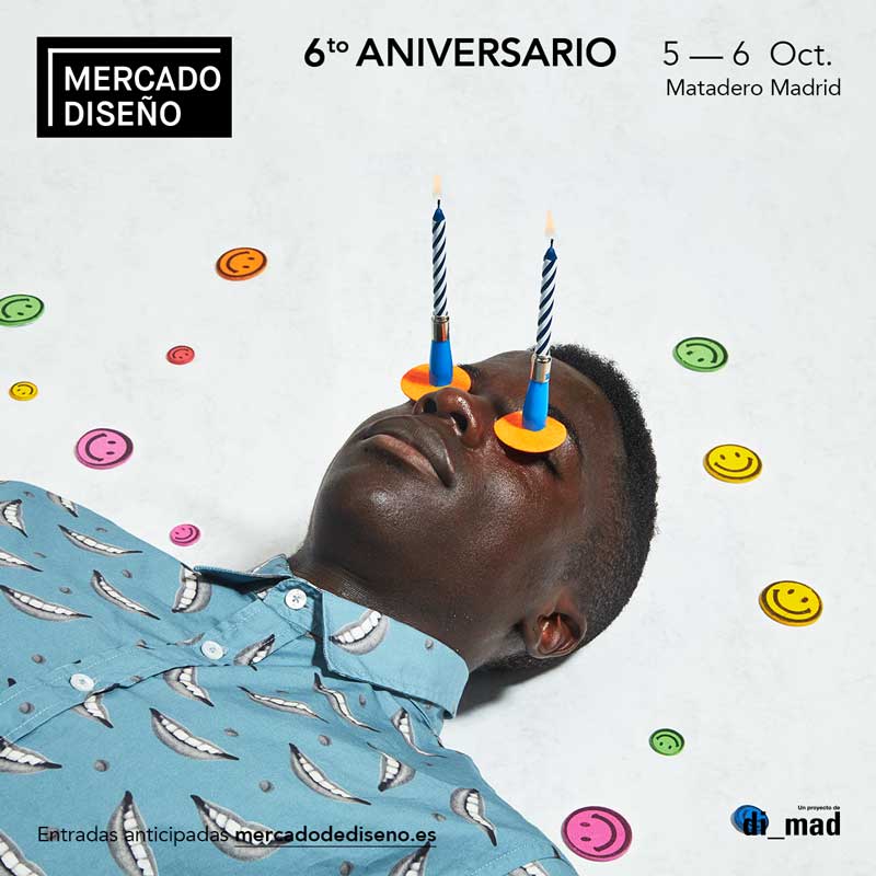 cartel promocional mercado de diseño