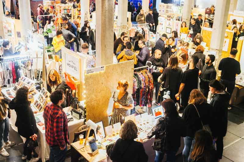 mercado de diseño puesto de venta
