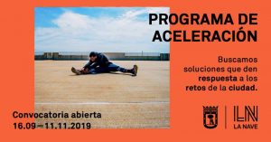 cartel promocional del programa de aceleración